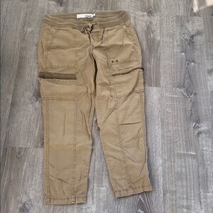 Sonoma Tan Ribbed Drawstring Pants